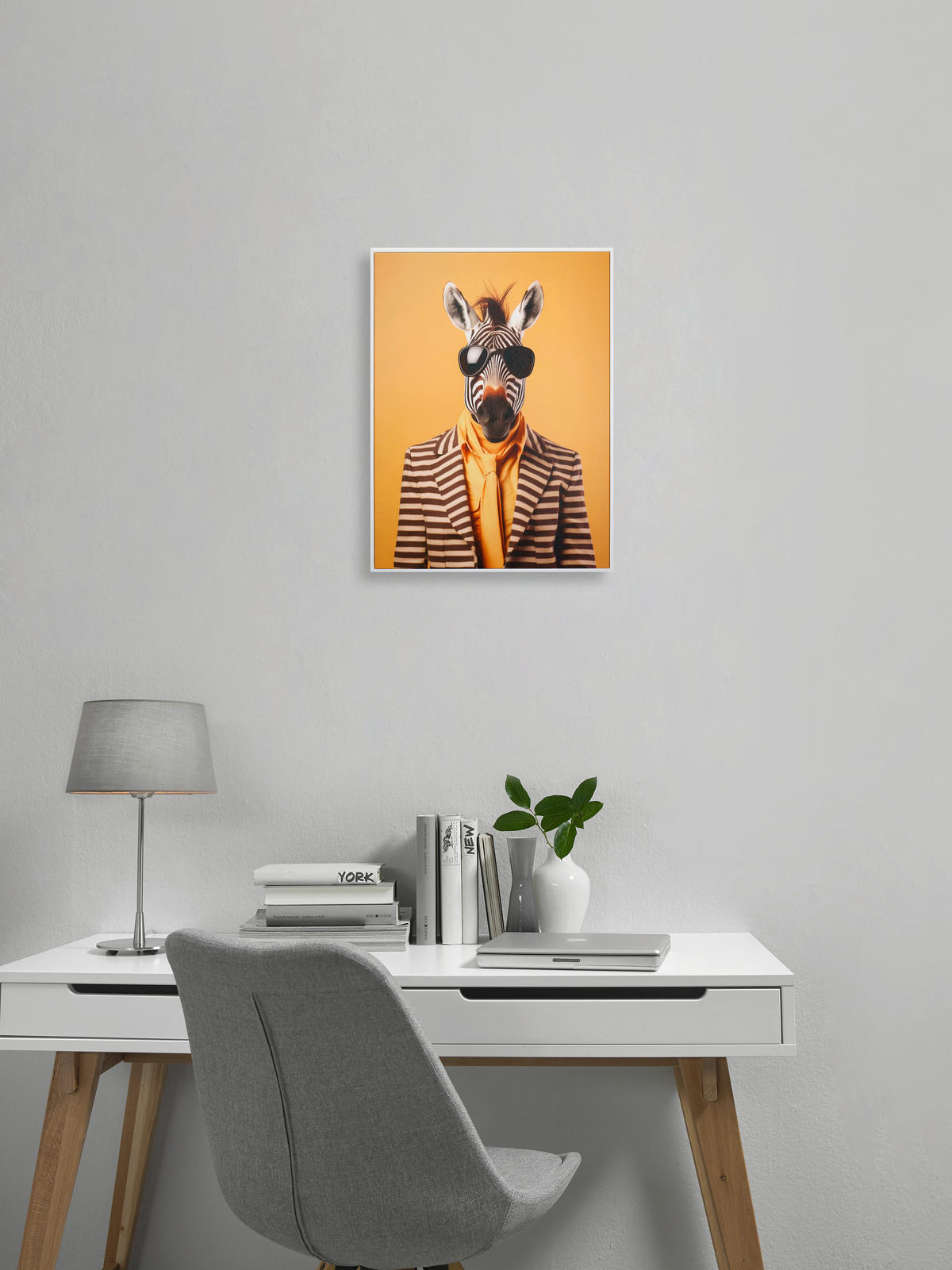 ŠTAMPA NA PLATNU   - bela/višebojna, Trendi, tekstil/pločasti materijal (45/60cm) - Monee