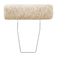 KOPFSTÜTZE - Beige/Silberfarben, Design, Textil (52/17/14cm) - Livetastic