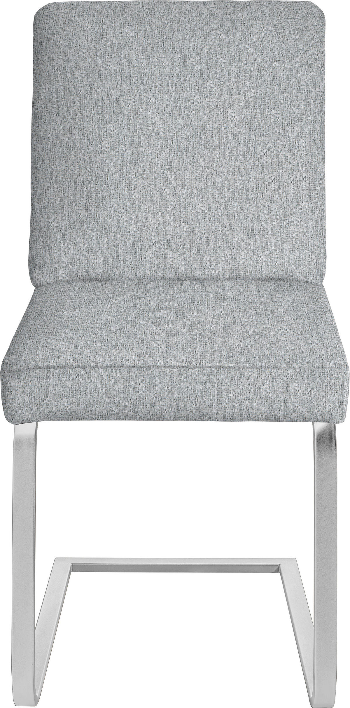 SCHWINGSTUHL  in Stahl Chenille  - Chromfarben/Hellgrau, Design, Textil/Metall (46/92/60cm) - Dieter Knoll