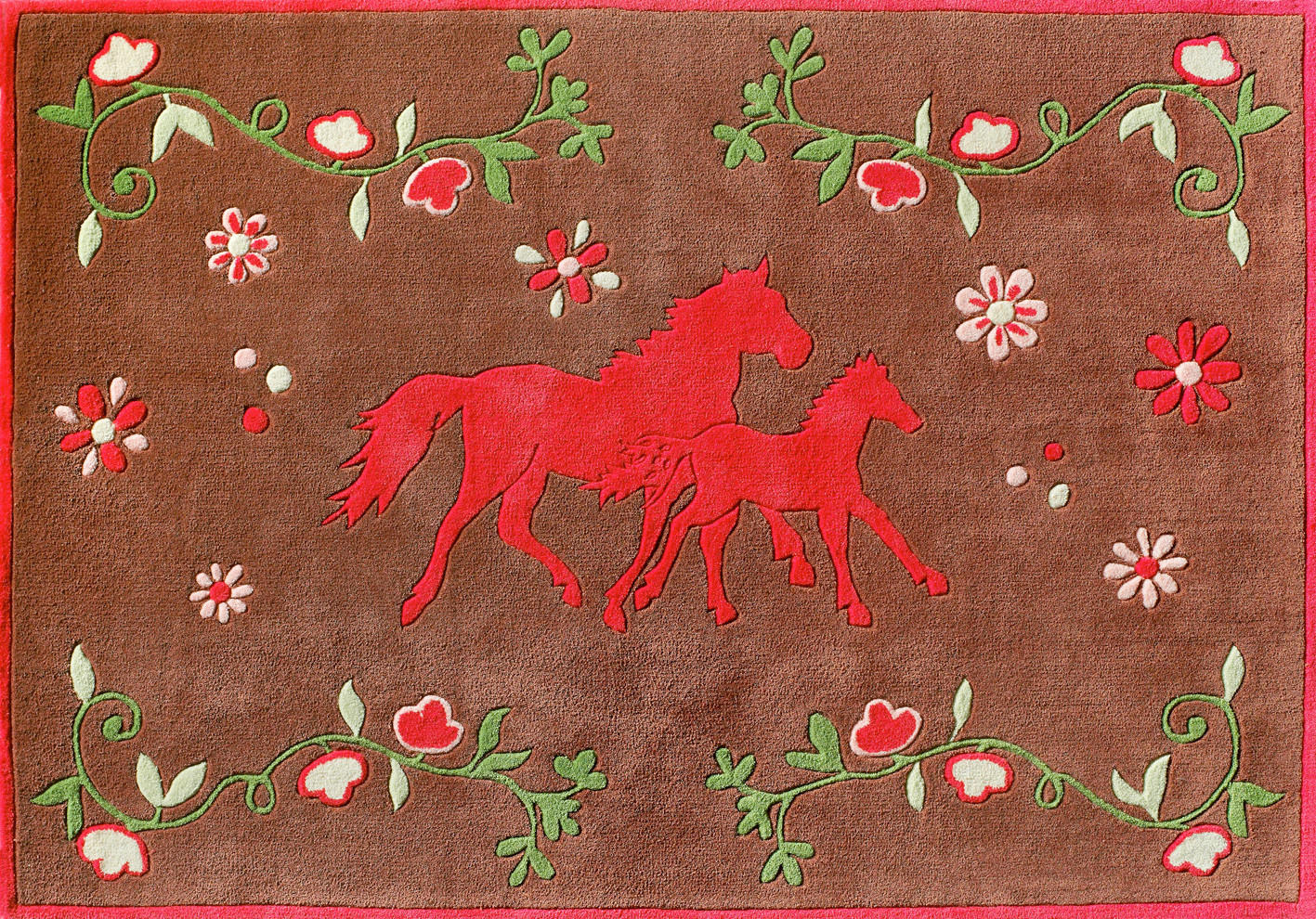 KINDERTEPPICH 150/220 cm PF103  - Pink/Braun, Trend, Naturmaterialien/Textil (150/220cm)