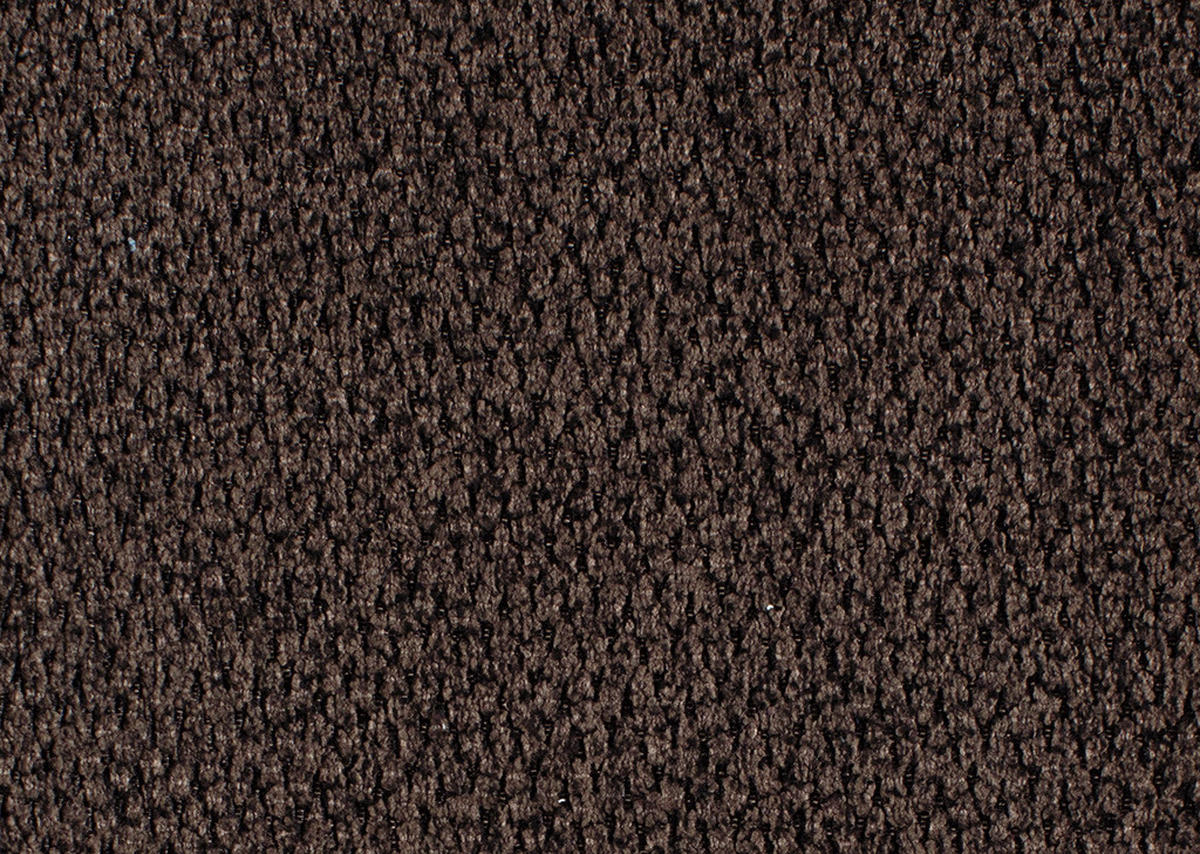 ECKSOFA in Chenille Dunkelbraun  - Dunkelbraun/Schwarz, Design, Textil/Metall (180/310cm) - Dieter Knoll