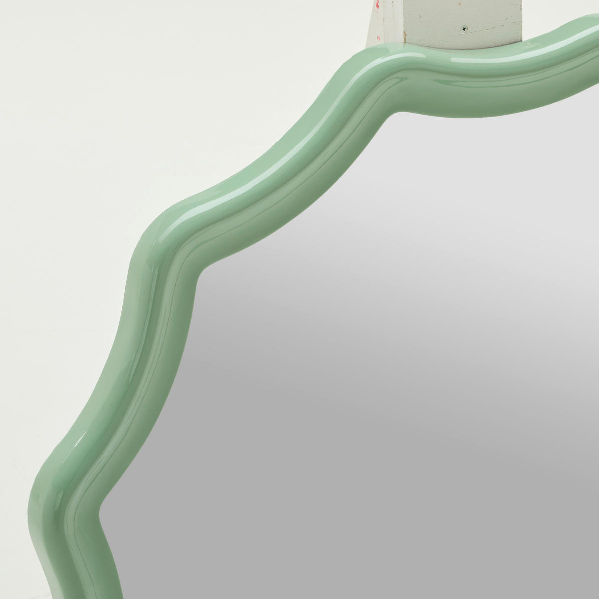 WANDSPIEGEL 100/100/4,5 cm    in wellenförmig  - Grün, Design, Glas/Holzwerkstoff (100/100/4,5cm) - Novel