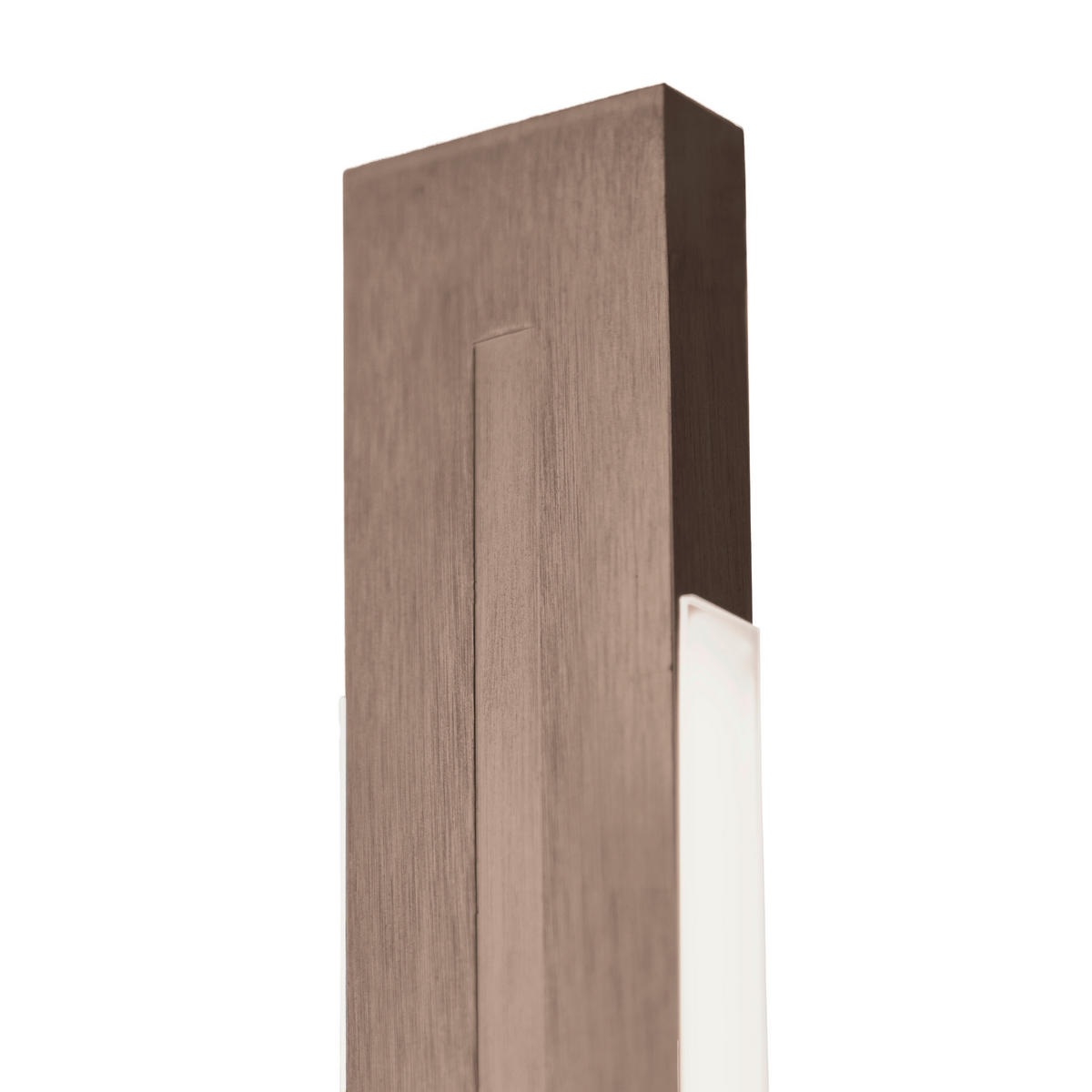 LED-STEHLEUCHTE Aera 22/160/22 cm  - Bronzefarben, Design, Metall (22/160/22cm) - Grossmann