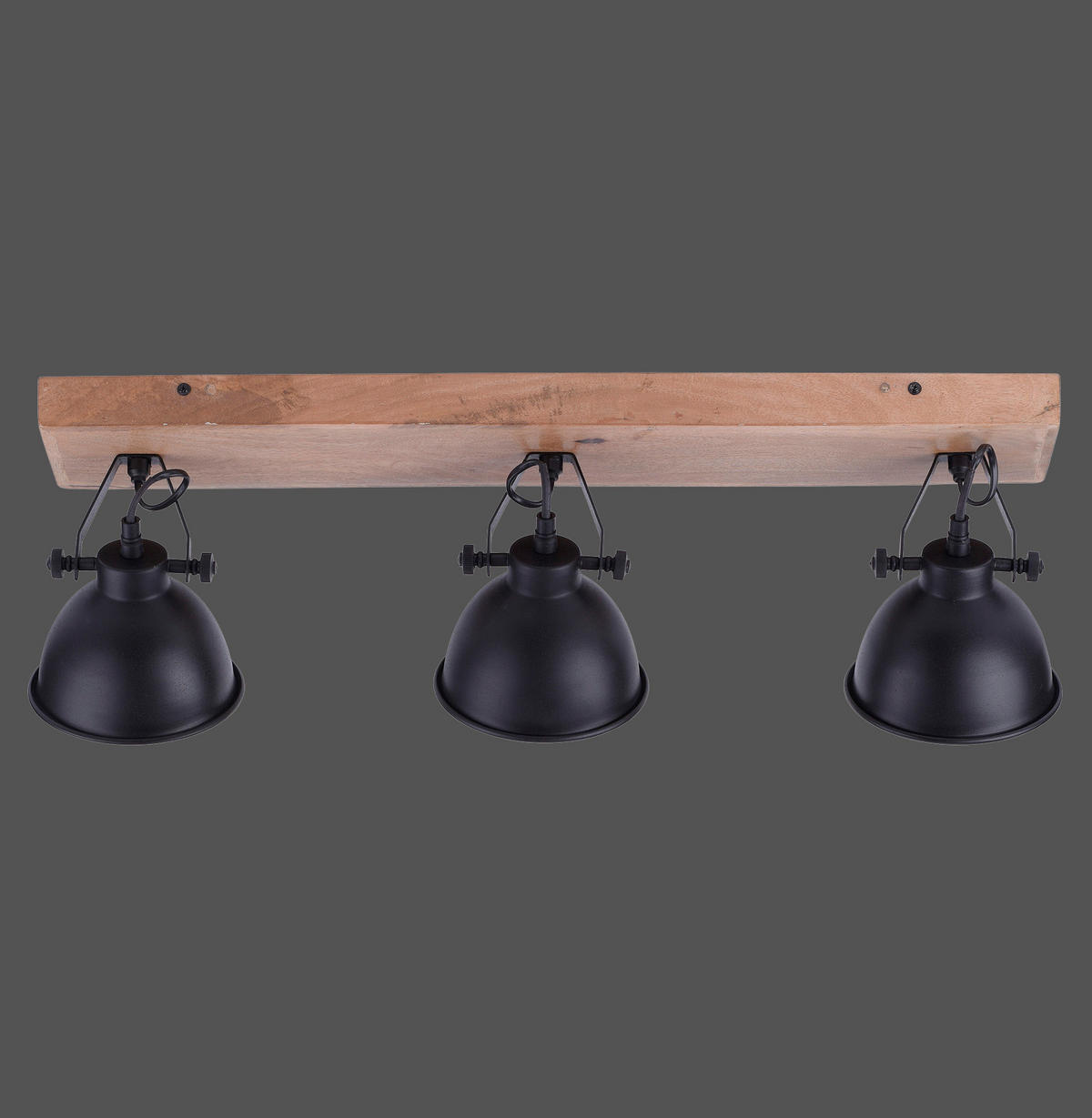 DECKENLEUCHTE SAMIA 74/15/22,5 cm   - Schwarz, Trend, Holz/Metall (74/15/22,5cm)