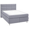 BOXSPRINGBETT 140/200 cm  in Grau  - Alufarben/Grau, KONVENTIONELL, Textil/Metall (140/200cm) - Dieter Knoll