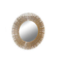 WANDSPIEGEL 92/92/4 cm  - Goldfarben, Design, Glas/Metall (92/92/4cm)