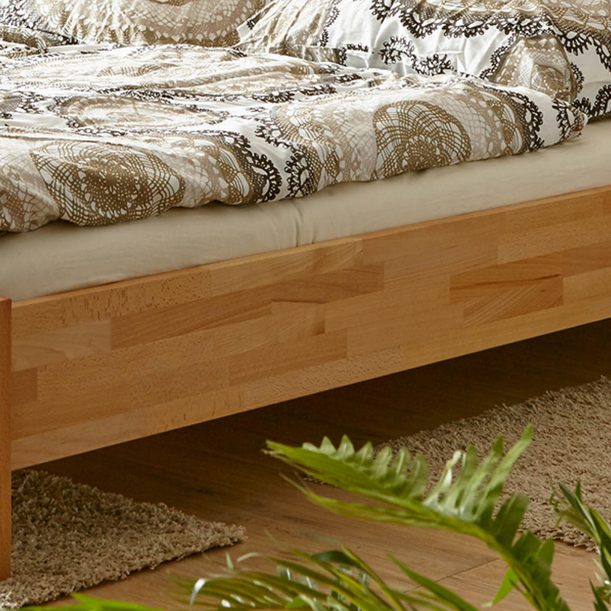 BETT 140/200 cm  in Buchefarben  - Buchefarben, KONVENTIONELL, Holz (140/200cm) - MID.YOU