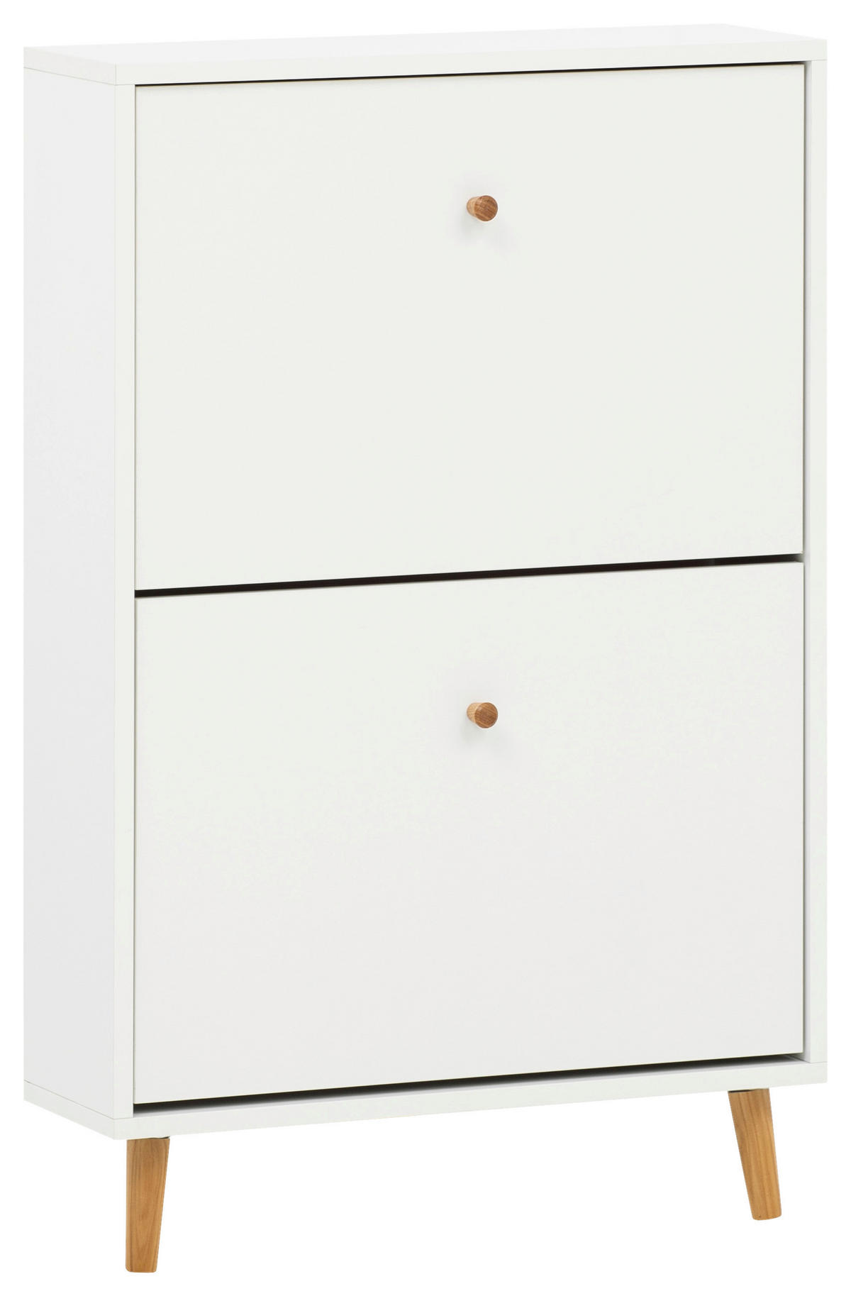 SCHUHKIPPER - Weiß, Design, Holz/Holzwerkstoff (59,8/92,2/19,55cm) - MID.YOU