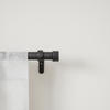 VORHANGSTANGENSET 91-168 cm  - Schwarz, KONVENTIONELL, Kunststoff/Metall (91-168cm) - Umbra