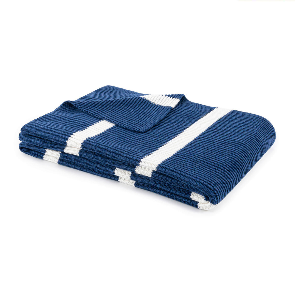 PLAID Breton 130/170 cm  - Dunkelblau, Basics, Textil (130/170cm) - Tommy Hilfiger