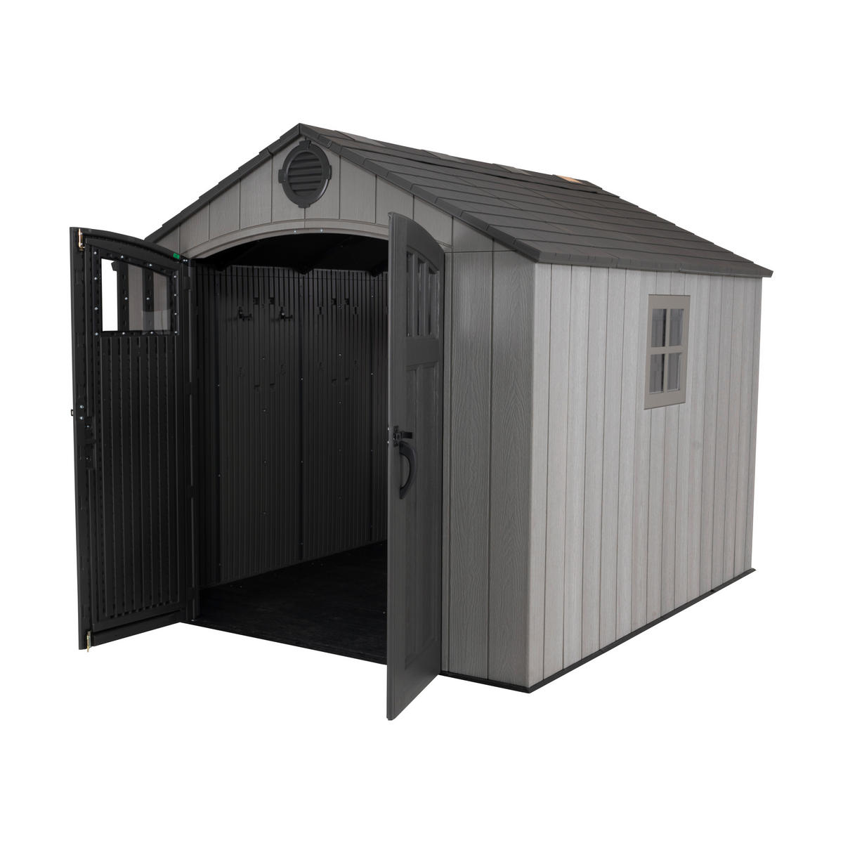 GERÄTEHAUS 244/244/305 cm  - Grau, Basics, Kunststoff (244/244/305cm) - Ambia Garden