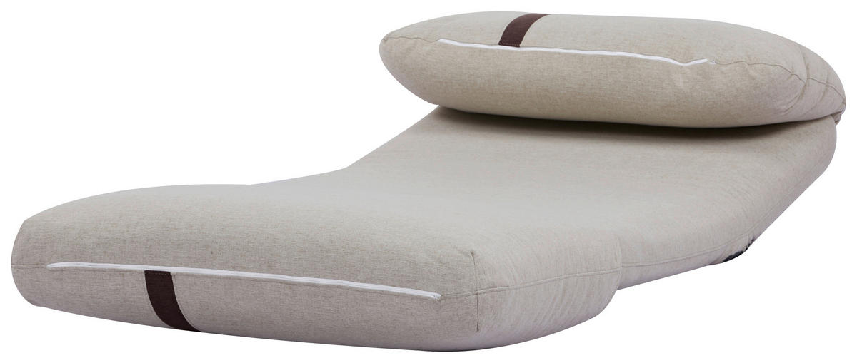 SCHLAFSESSEL  in Webstoff Dunkelbraun, Beige  - Dunkelbraun/Beige, Design, Textil (78/58/82cm) - Livetastic