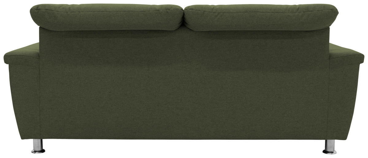 2-SITZER-SOFA in Webstoff Grün  - Chromfarben/Grün, KONVENTIONELL, Textil/Metall (190/81/97cm) - MID.YOU