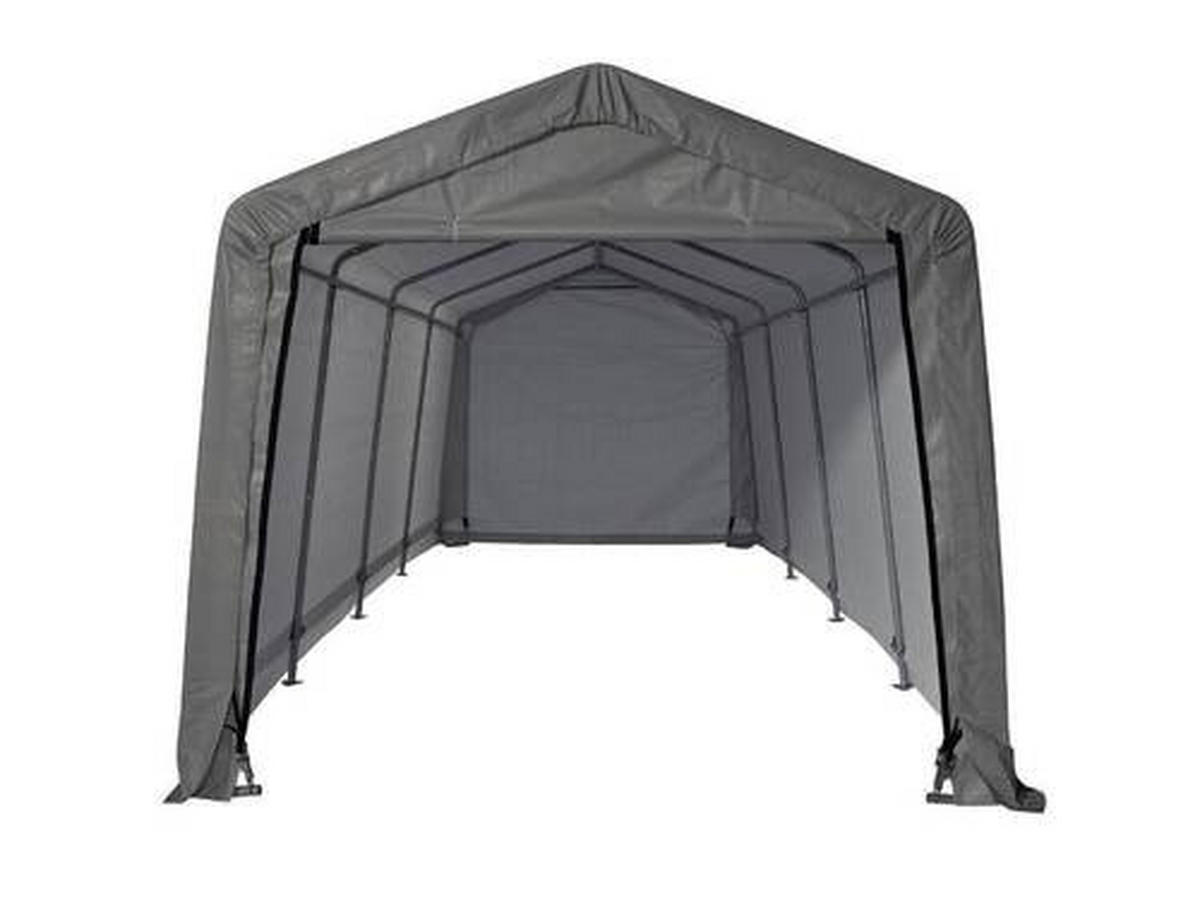 ZELTGARAGE 300/240/610 cm  - Grau, Basics, Kunststoff (300/240/610cm) - Ambia Garden