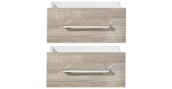 SCHUBKASTENEINSATZ 37,7/33,9/37 cm - Trüffeleichefarben/Weiß, KONVENTIONELL, Holzwerkstoff (37,7/33,9/37cm) - Voleo