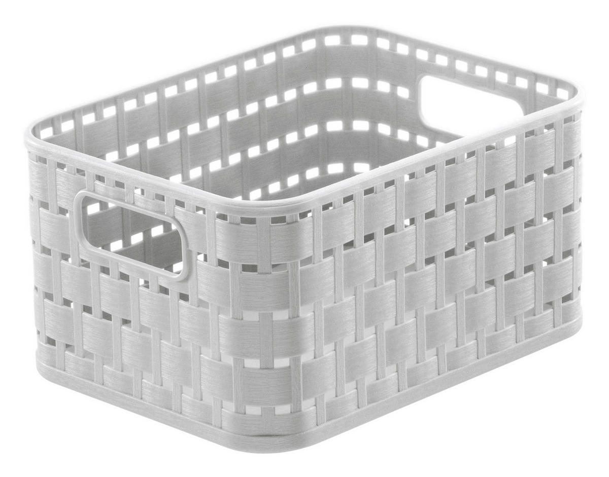 KOŠ bílá - bílá, Basics, plast (18,3/13,7/9,8cm) - Rotho