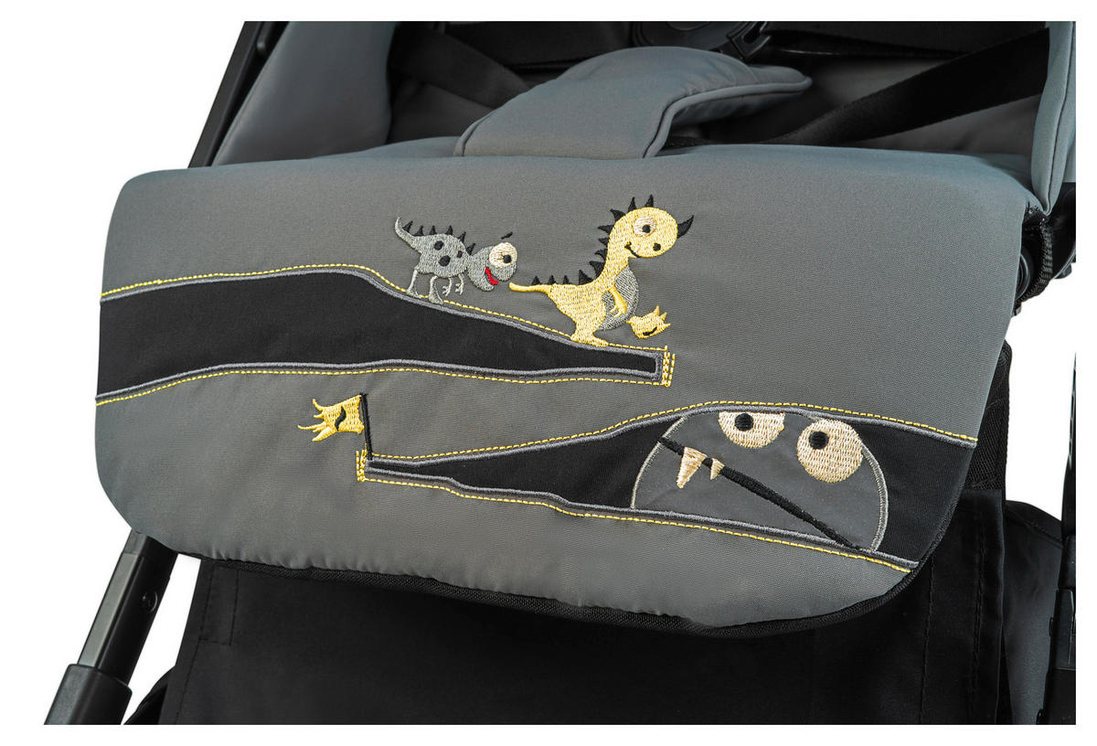 BUGGY Boogy Monster Grau  - Schwarz/Grau, Basics, Textil/Metall (48/100/74cm) - Osann