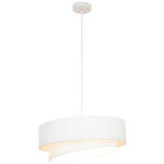 HÄNGELEUCHTE 50/122,5 cm  - Weiß, Trend, Textil/Metall (50/122,5cm) - Novel