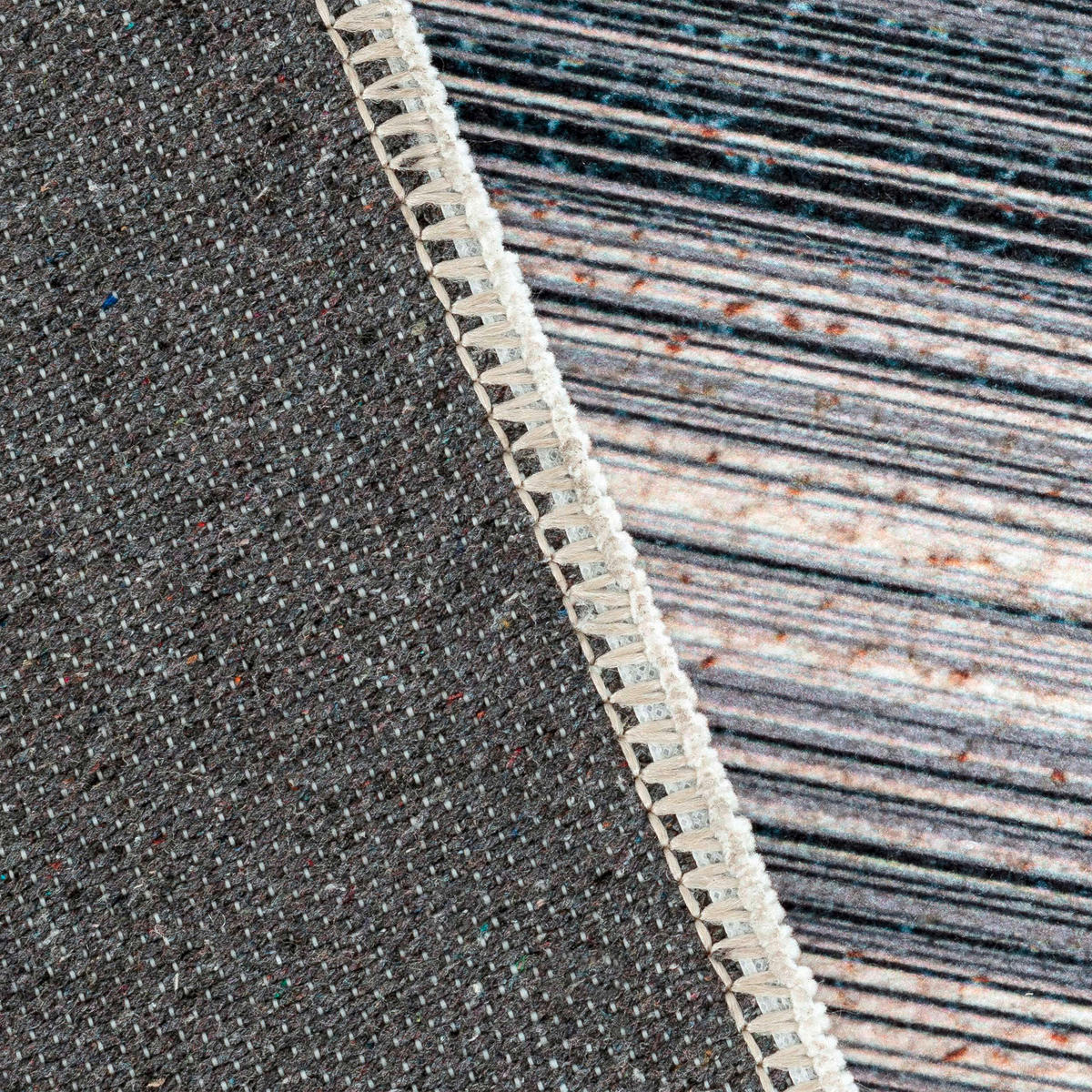 Webteppich Arjen 120/170 cm Efe Blau, Beige  - Blau/Beige, Natur, Naturmaterialien/Textil (120/170cm)