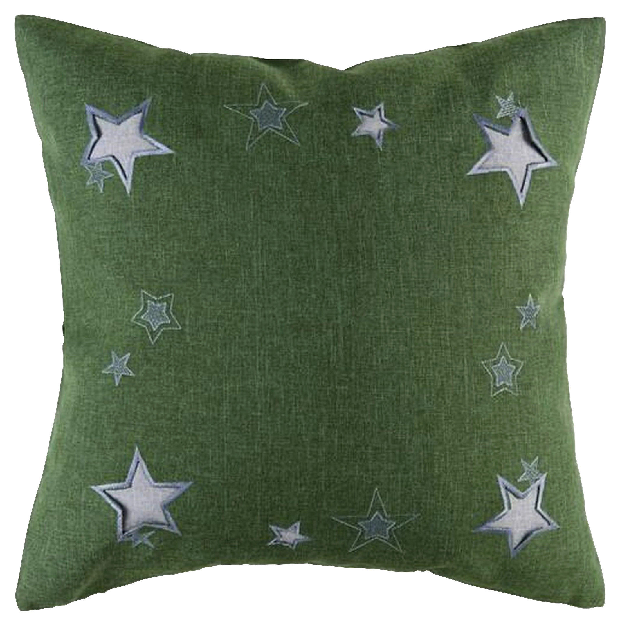 ZIERKISSEN   48/48 cm   - Grau/Grün, Basics, Textil (48/48cm) - X-Mas