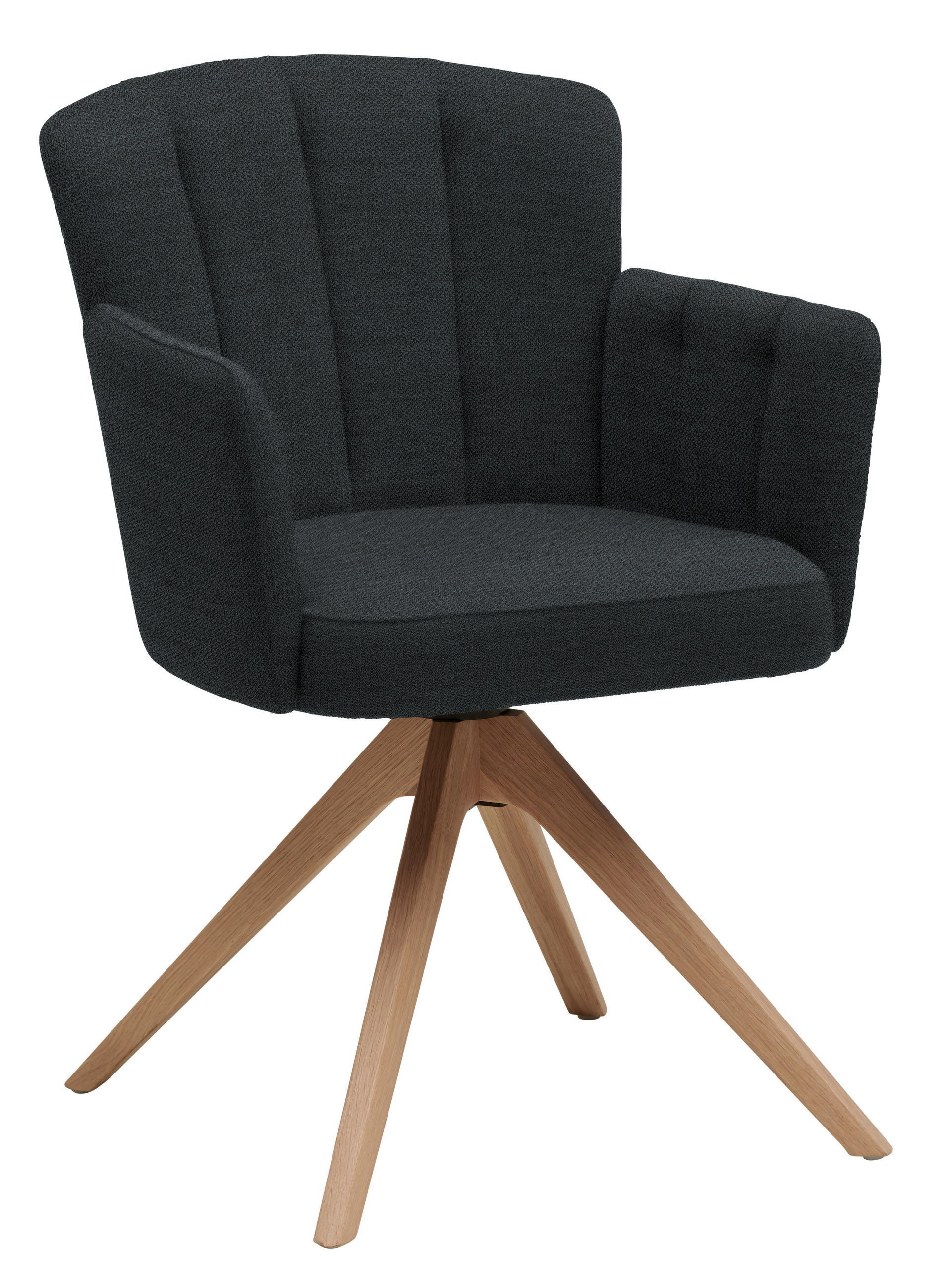 ARMLEHNSTUHL in Holz, Textil Dunkelblau  - Dunkelblau, Design, Holz/Textil (58/83/62cm) - Venjakob