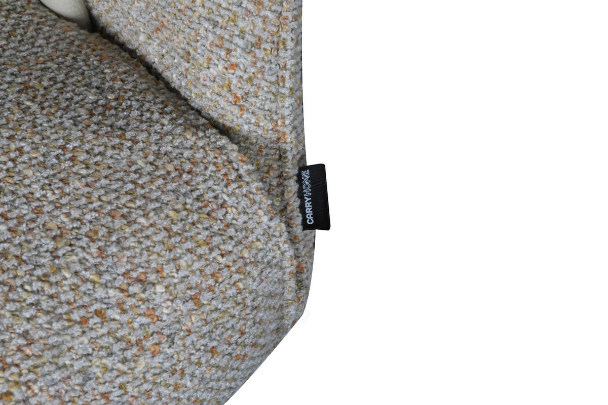 ARMLEHNSTUHL  Sitzfläche 360° drehbar, automatische Rückholfunktion Leinenoptik Echtleder  Beige, Creme, Schwarz  - Beige/Creme, Design, Leder/Textil (68,5/83/65,5cm) - Carryhome