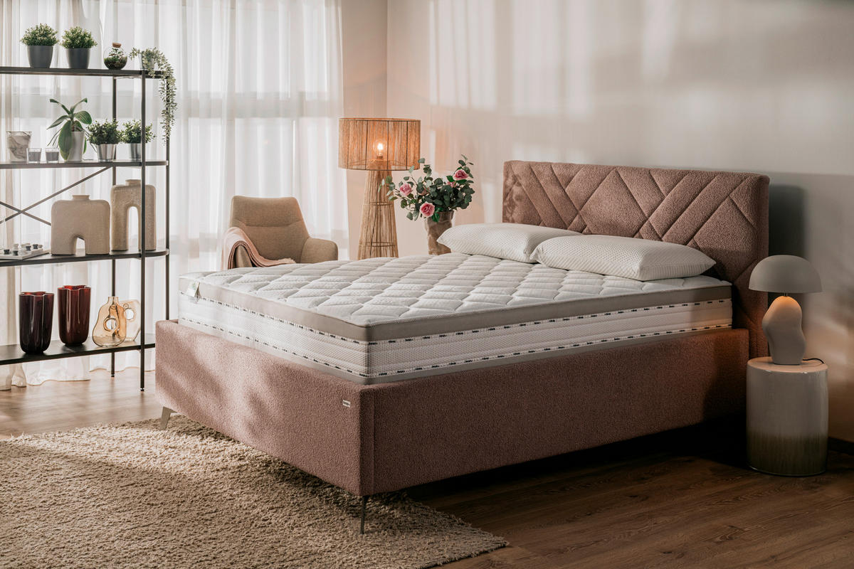 VZMETNICA 160/200 cm  - bela, Basics, tekstil (160/200cm) - Hespo