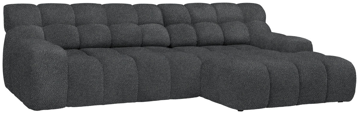 Ecksofa inkl. Funktion Anthrazit Webstoff  - Anthrazit/Schwarz, MODERN, Kunststoff/Textil (297/180cm) - Welnova