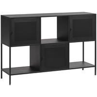 KOMMODE Schwarz  120/80/35 cm  - Goldfarben/Schwarz, Trend, Metall (120/80/35cm) - Xora