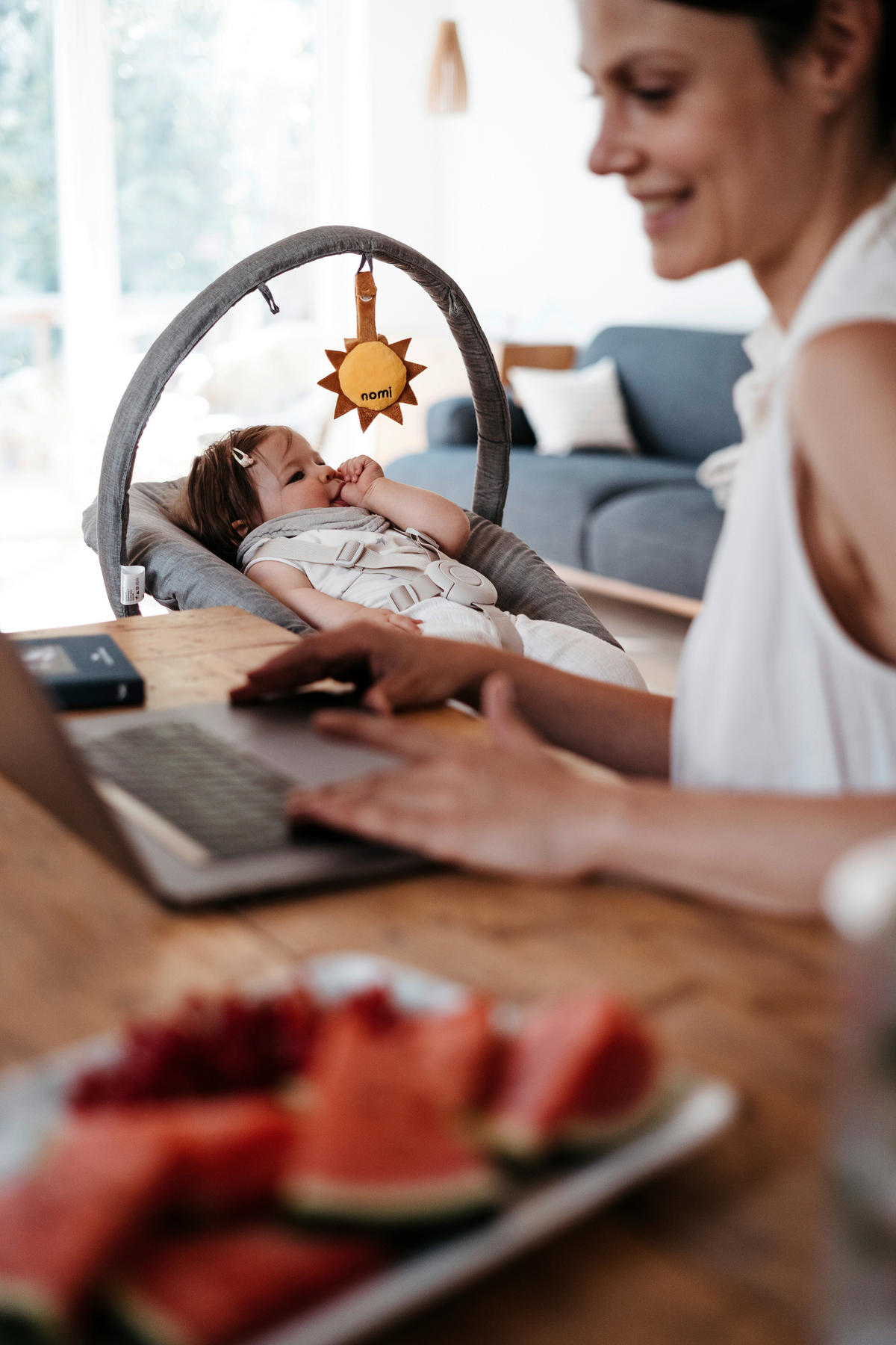 STOKKE NOMI SPIELBÜGEL NOMI  - Grau, Trend, Kunststoff/Textil - Stokke