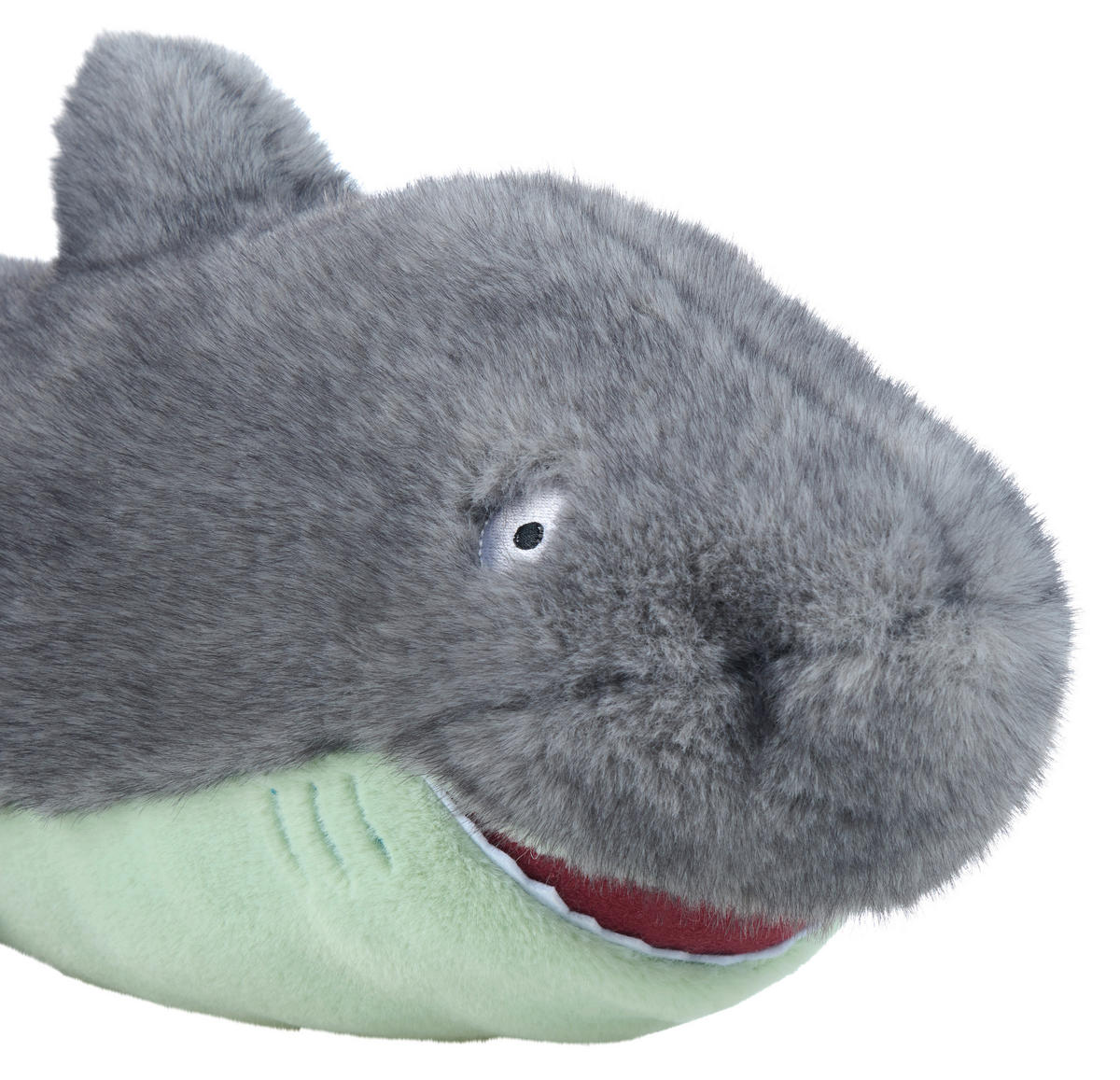 PLÜSCHFIGUR  - Rot/Grau, Basics, Kunststoff/Textil (27/22/43cm) - Patinio