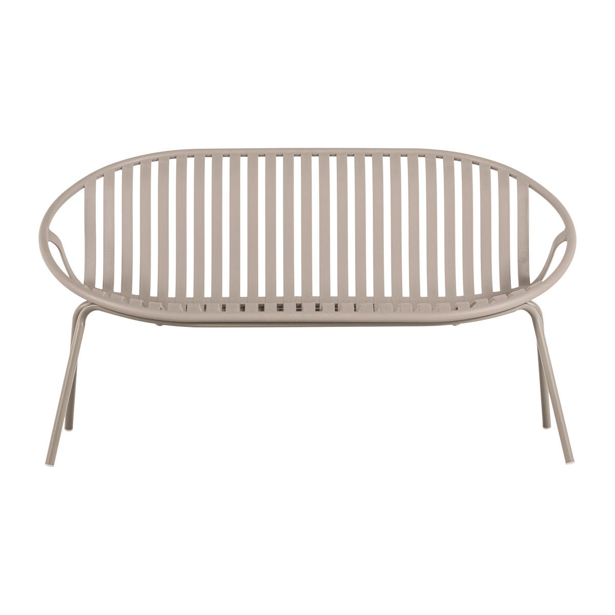 GARTENBANK 81/73/72 cm   - Sandfarben, MODERN, Kunststoff/Metall (81/73/72cm) - Livetastic