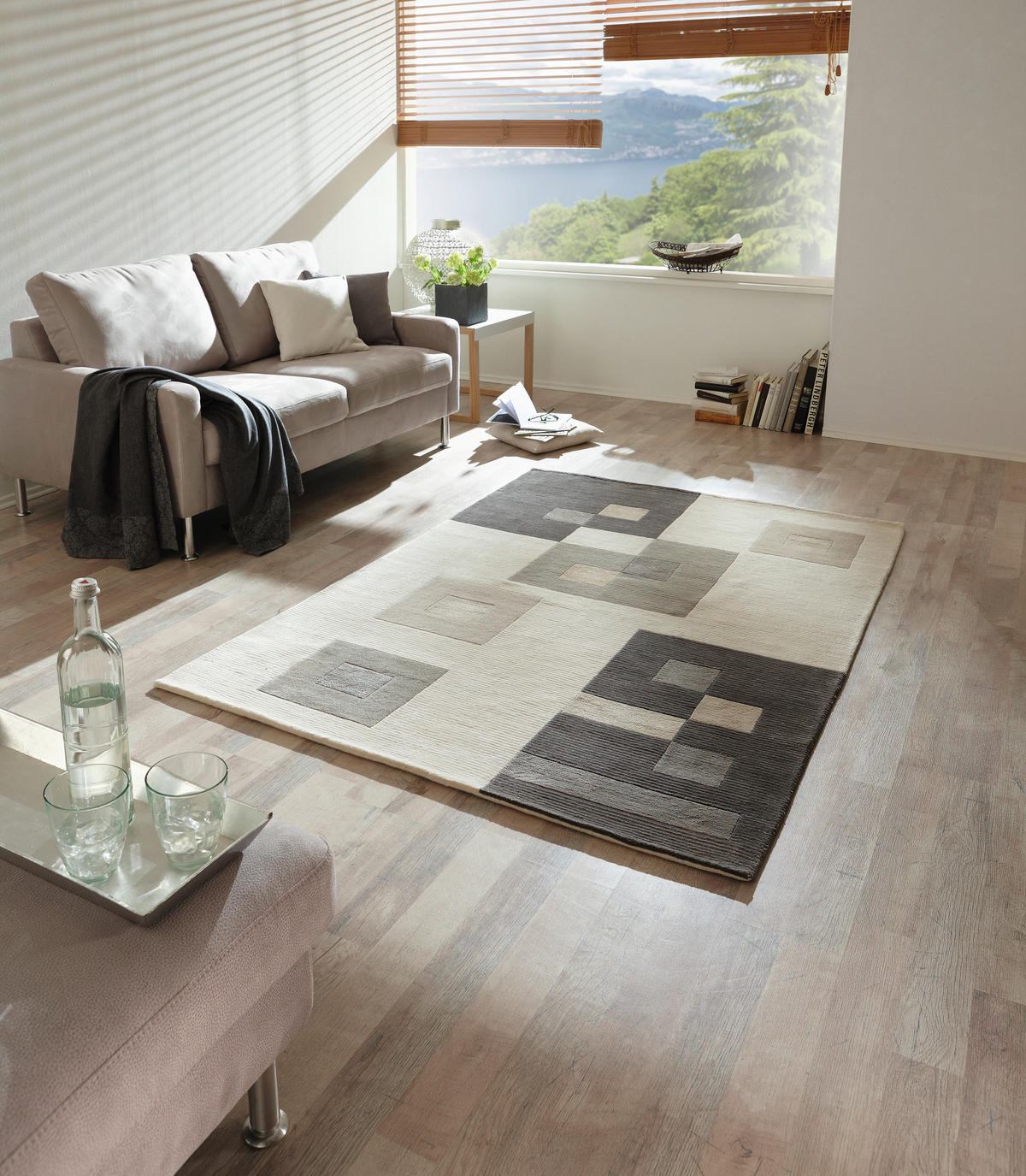ORIENTALISK MATTA 120/180 cm Alkatif Modern  - brun/naturfärgad, Klassisk, textil (120/180cm) - Cazaris