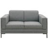 2-SITZER-SOFA in Webstoff Grau  - Silberfarben/Schwarz, Design, Textil/Metall (155/82/90cm) - LOOKS by W.Joop