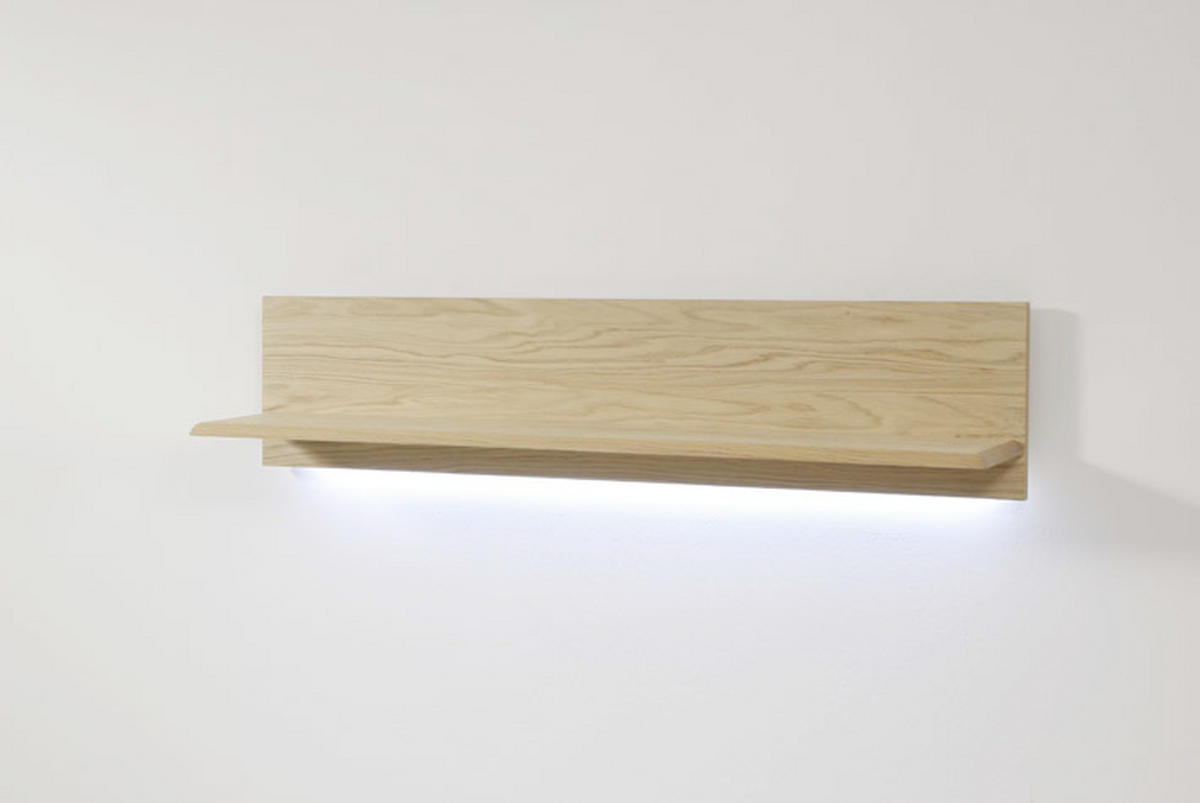 WANDBOARD in 110/25/25 cm Eichefarben  - Eichefarben, Design, Holzwerkstoff (110/25/25cm) - Livetastic