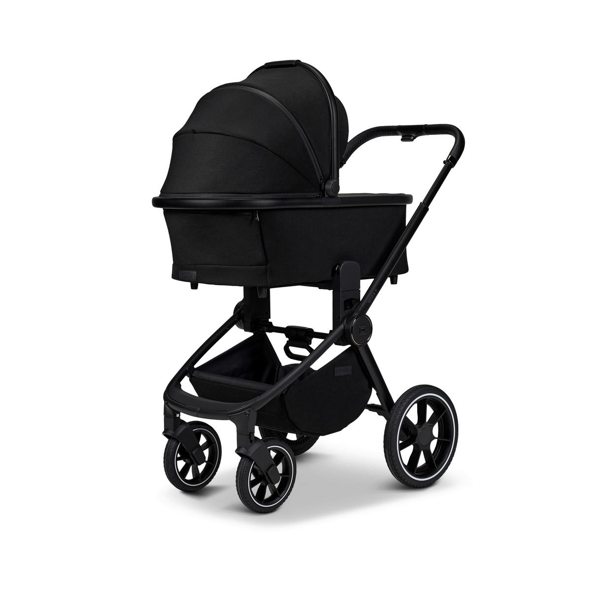 KOMBIKINDERWAGEN  Resea+  Onyx  - Schwarz, Basics, Textil (98.5/58/122cm) - Moon
