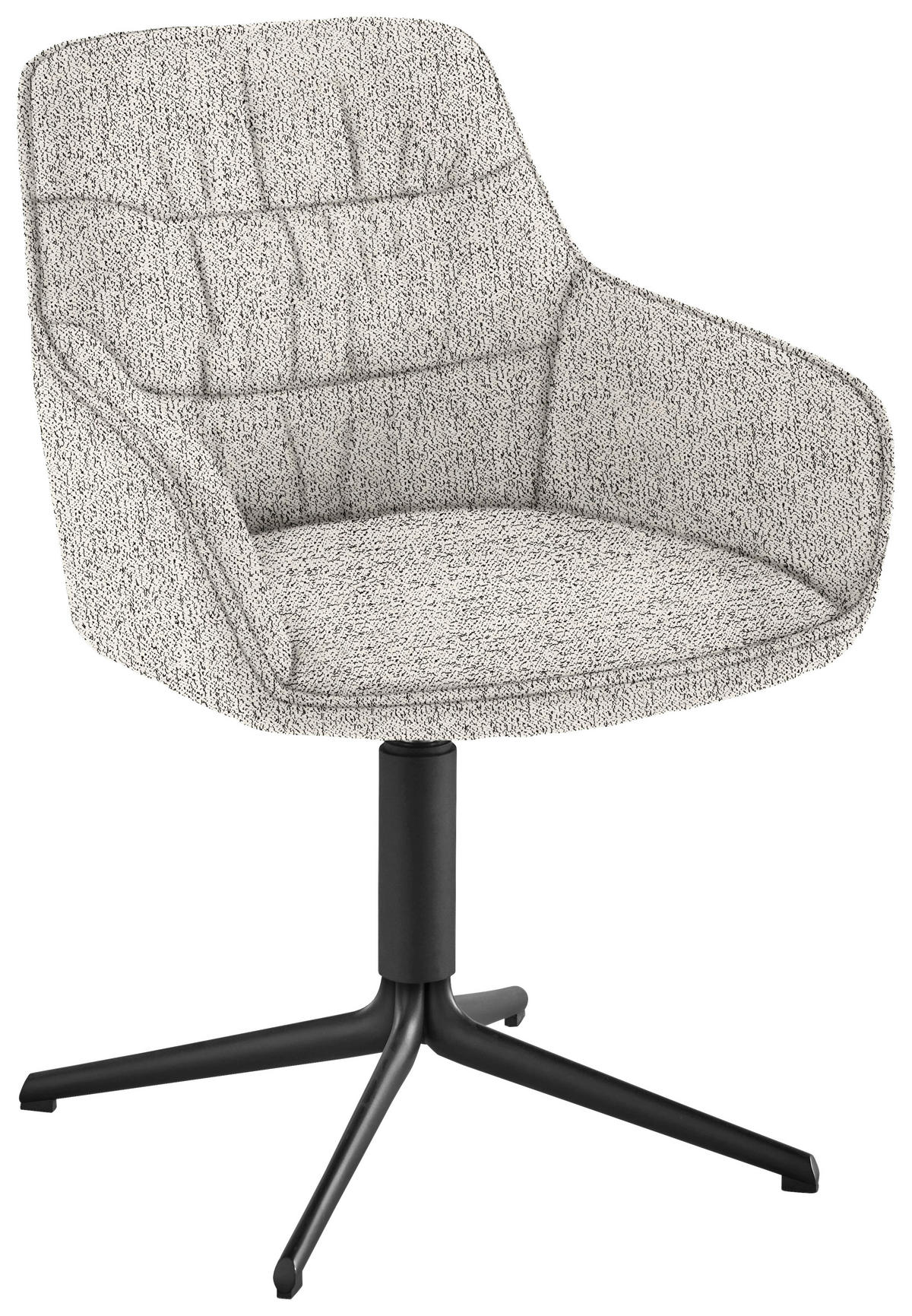 ARMLEHNSTUHL  in Eisen Bouclé  - Champagner, Design, Textil/Metall (62/87/61cm) - Musterring