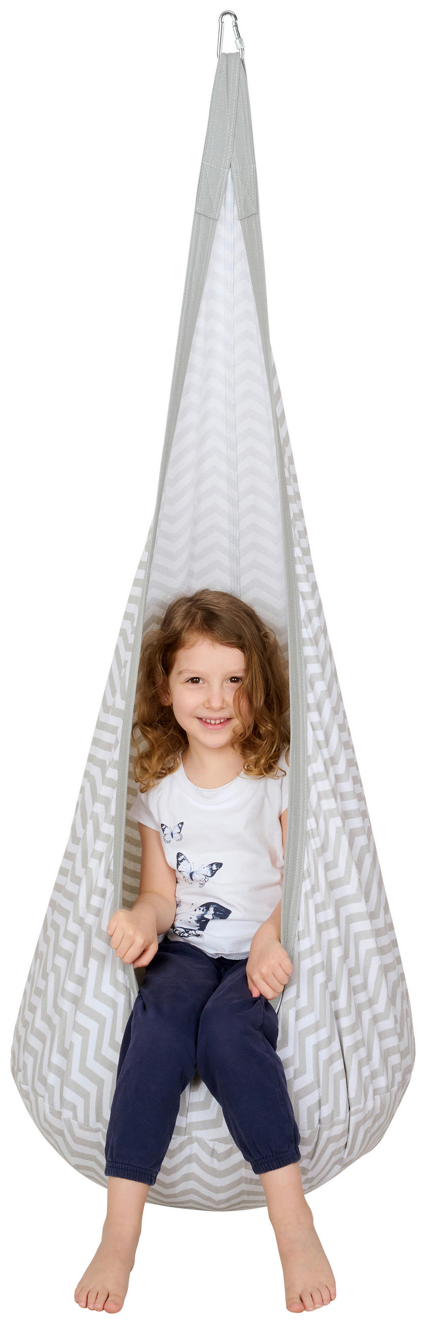 VISEĆA VREĆA ZA SJEDENJE  Poddy  - siva, Trend, metal/tekstil (70/150cm) - My Baby Lou