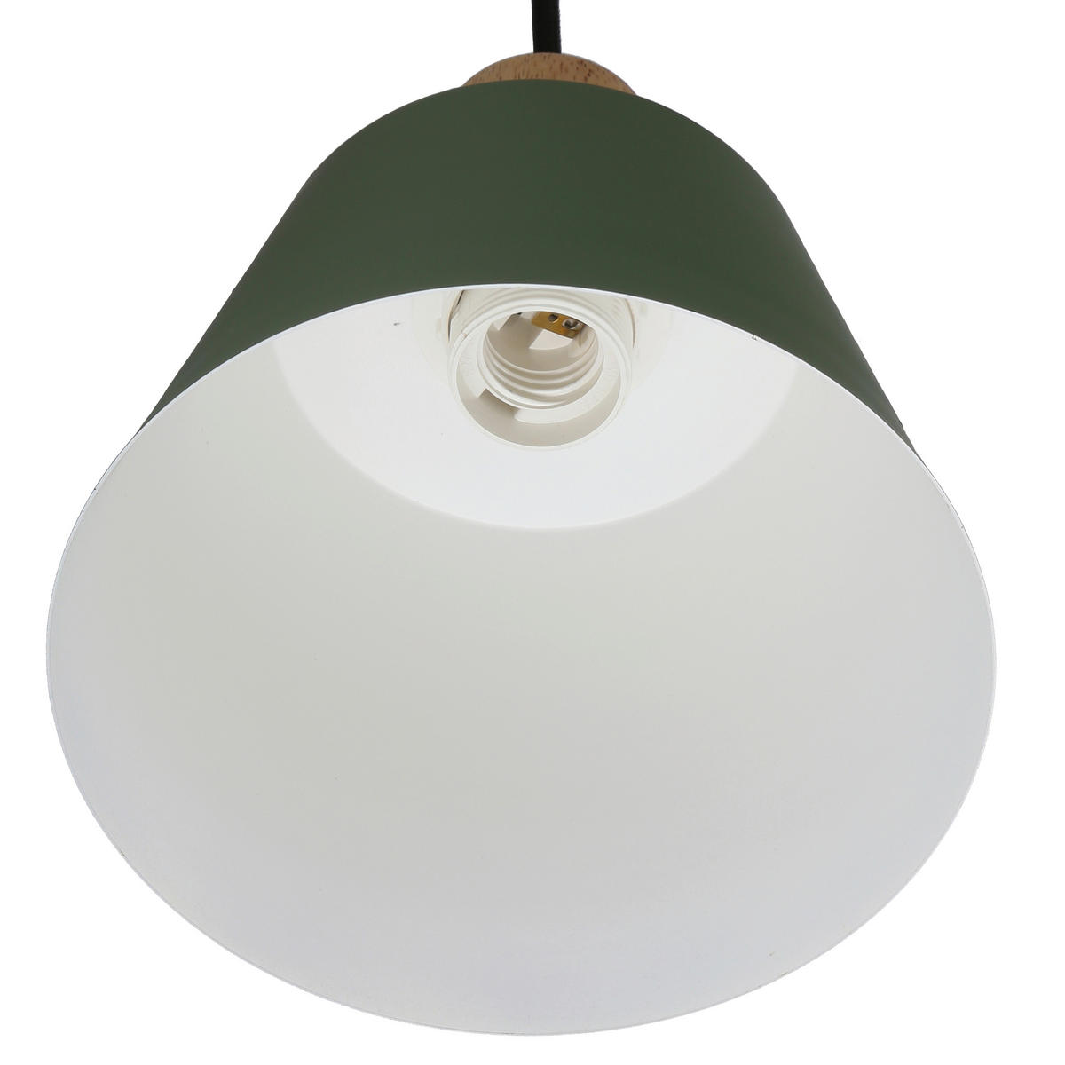 PENDELLEUCHTE 17/24/90 cm  - Dunkelgrün/Schwarz, Trend, Metall (17/24/90cm)