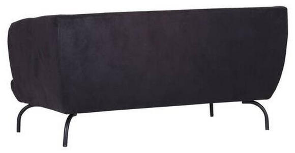 2-SITZER-SOFA Mikrofaser Anthrazit, Braun  - Anthrazit/Schwarz, KONVENTIONELL, Textil/Metall (165/79/85cm) - Carryhome