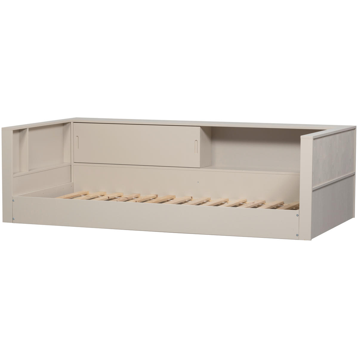 BODENBETT. - Grau, Basics, Holz (90/200cm) - MID.YOU