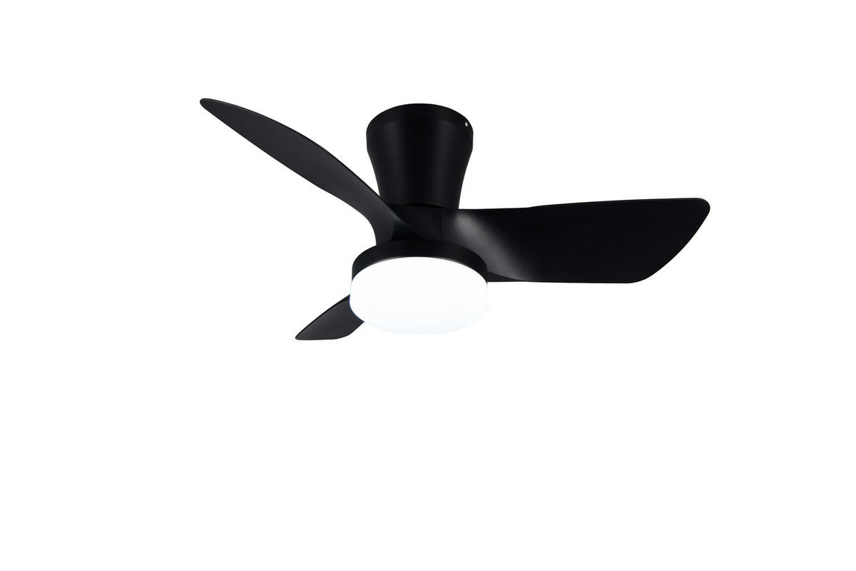 DECKENVENTILATOR  76,0/26,0 cm    - Schwarz, Konventionell, Kunststoff (76,0/26,0cm)
