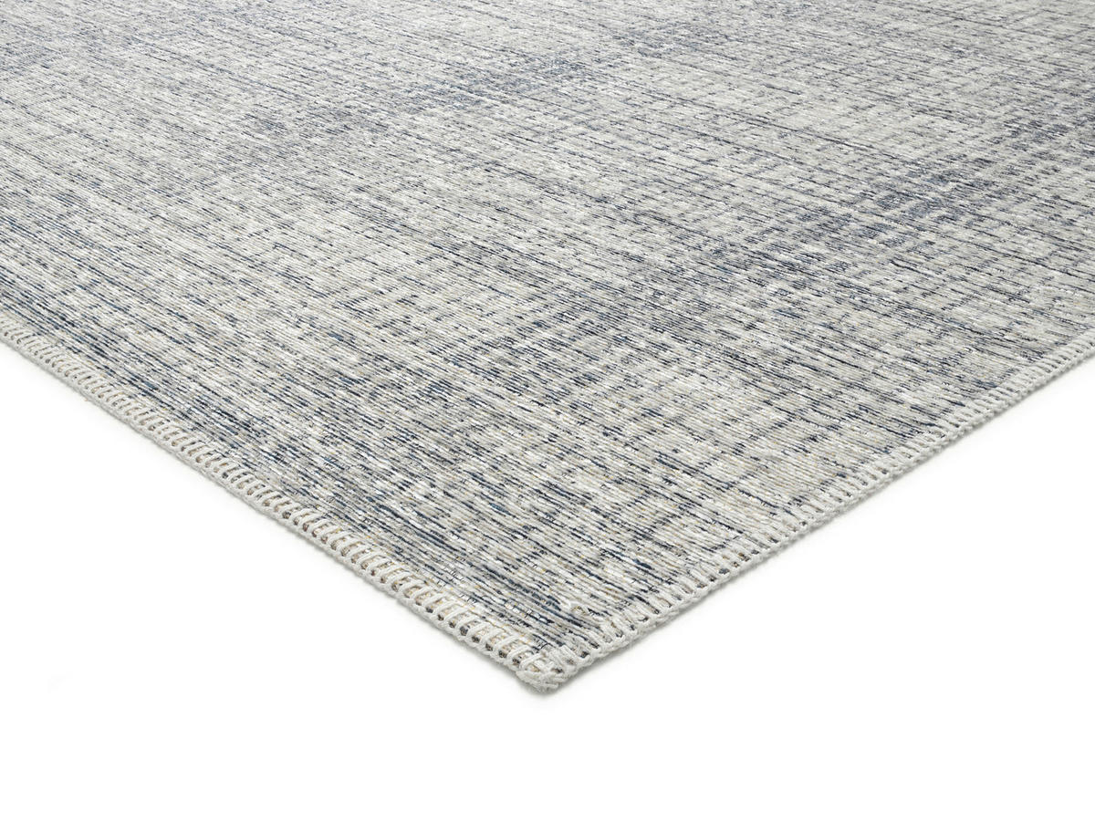 FLACHWEBETEPPICH 246/300 cm PLAINS Blau, Grau  - Blau/Grau, Design, Textil (246/300cm) - Musterring