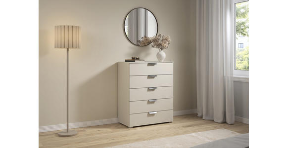 KOMMODE  in 80/100/43 cm  - Chromfarben/Champagner, Design, Holzwerkstoff/Metall (80/100/43cm) - Carryhome