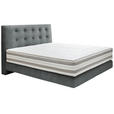 BOXSPRINGBETT 160/200 cm  in Anthrazit  - Anthrazit, KONVENTIONELL, Holz/Textil (160/200cm) - Dieter Knoll