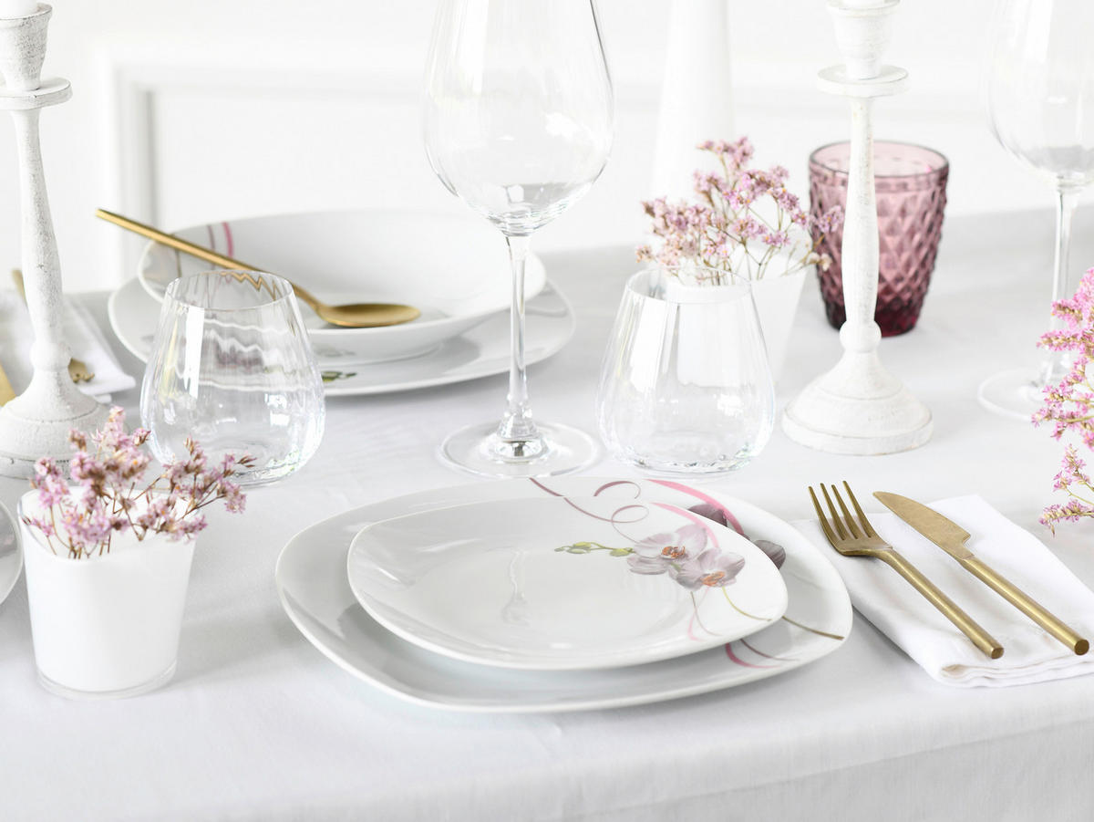 KOMBISERVICE Square Orchidee 62-teilig  - Trend - Creatable