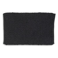 BADEMATTE Schwarz 70/120 cm  - Schwarz, KONVENTIONELL, Textil (70/120cm) - Kela
