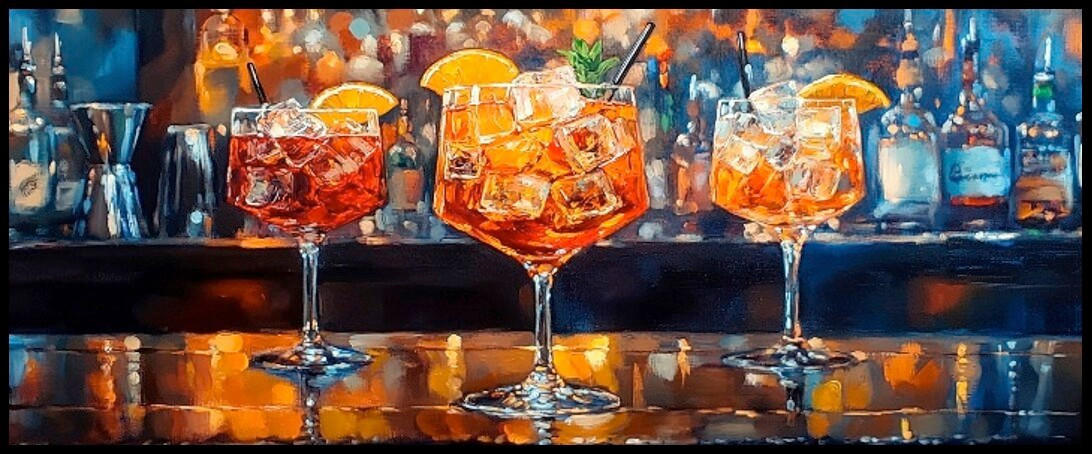 METALLBILD Essen & Trinken, Getränke  - Multicolor, Basics, Metall (60/120/4cm) - Euroart