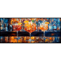 METALLBILD Essen & Trinken, Getränke  - Multicolor, Basics, Metall (60/120/4cm) - Euroart