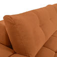 ECKSOFA Rostfarben Flachgewebe  - Rostfarben/Schwarz, KONVENTIONELL, Kunststoff/Textil (256/157cm) - Carryhome